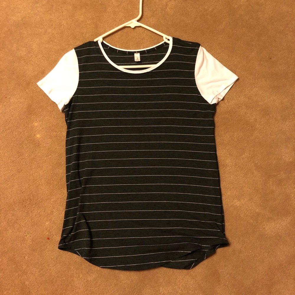NWT Lululemon Love Crew - Gray and white striped - Picture 2 of 6